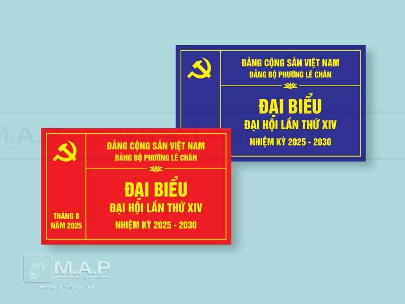 in thẻ đại hội đại biểu đảng bộ c&aacute;c cấp
