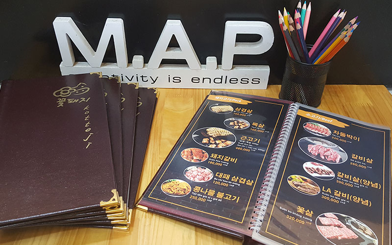 thiết kế menu chuyên nghiệp