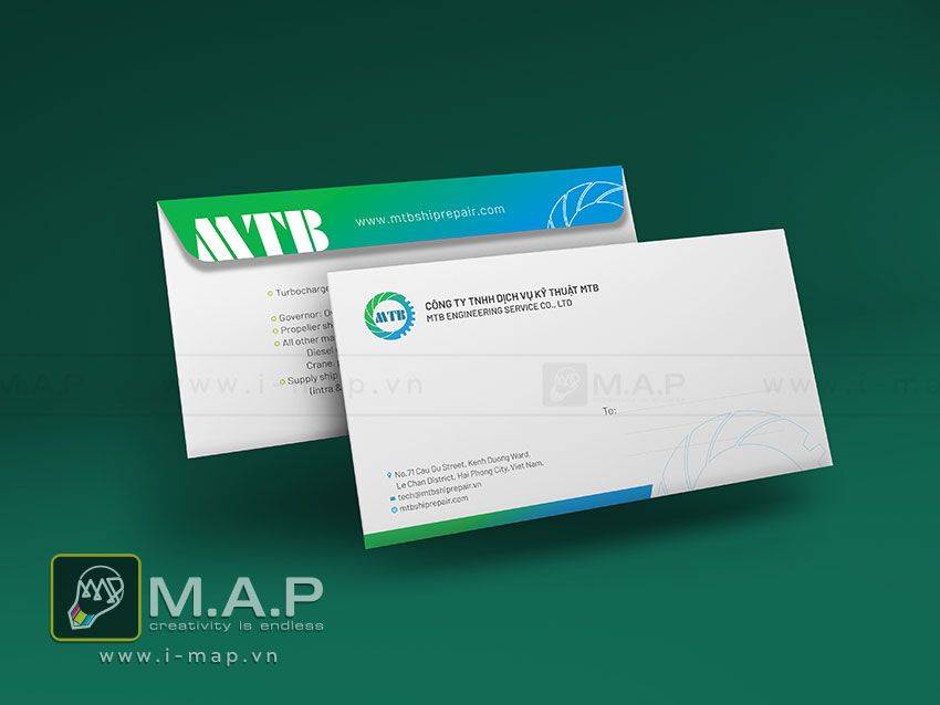 Mẫu in phong b&igrave; thư c&ocirc;ng ty Hải Ph&ograve;ng