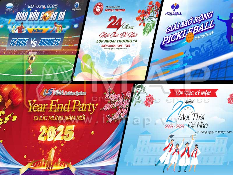 In Ph&ocirc;ng Bạt Backdrop Sự Kiện tại Hải Ph&ograve;ng