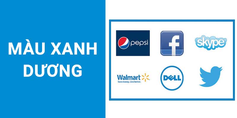 mau xanh duong trong thiet ke logo