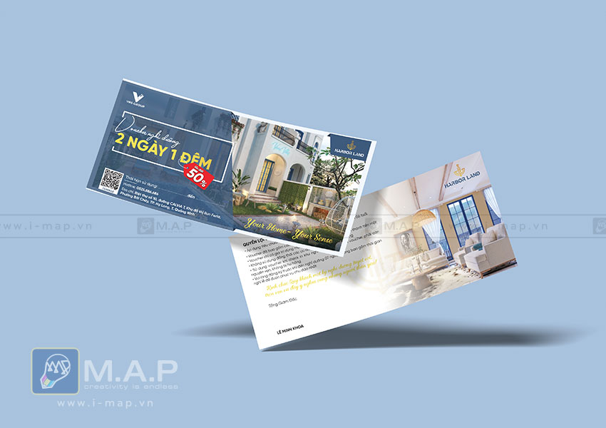 Các mẫu chất liệu giấy đa dạng để in gift voucher tại In ấn MAP