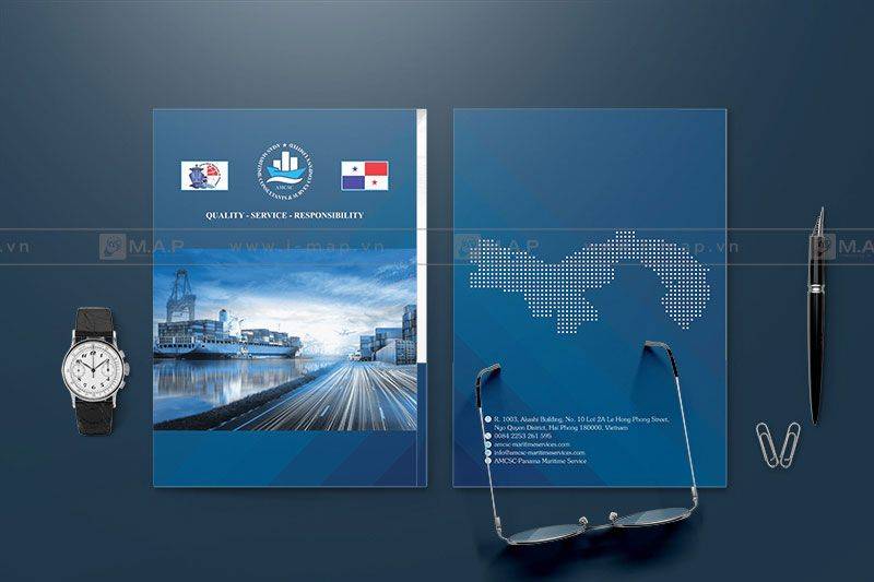 Thiết kế Kẹp file Công ty Giám định Hàng Hải