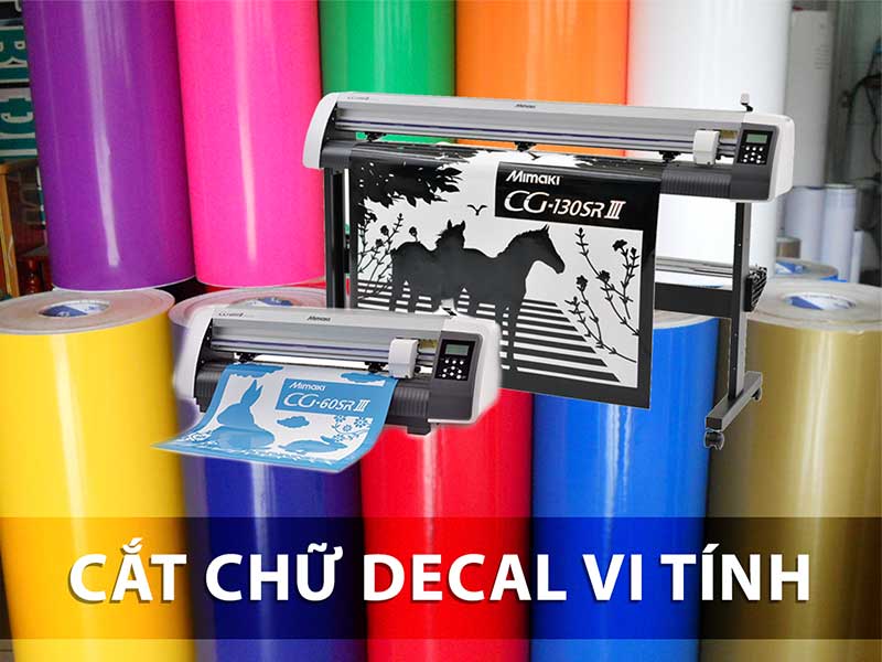 cắt chữ decal vi t&iacute;nh theo y&ecirc;u cầu tại hải ph&ograve;ng