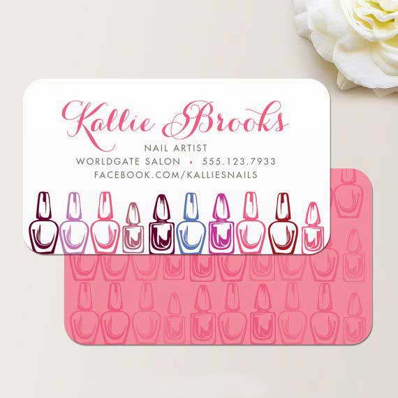 mẫu card visit nail