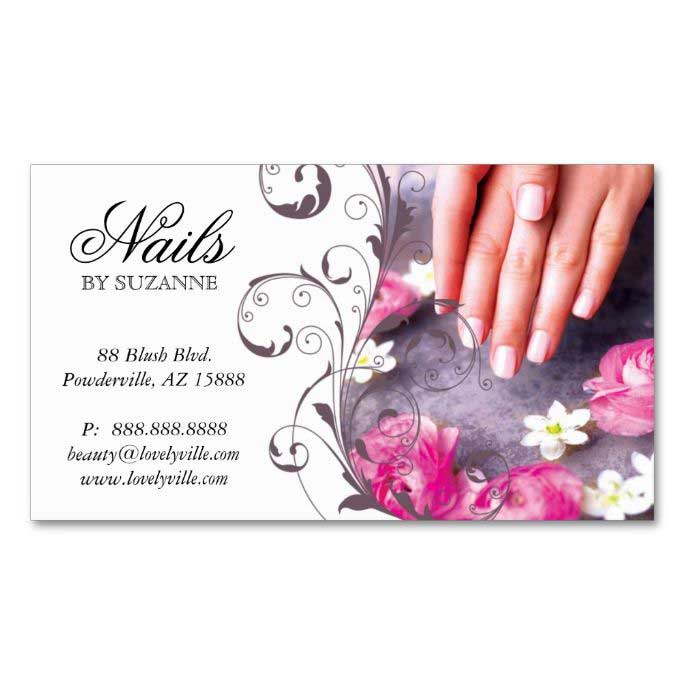 mẫu card visit nail đẹp