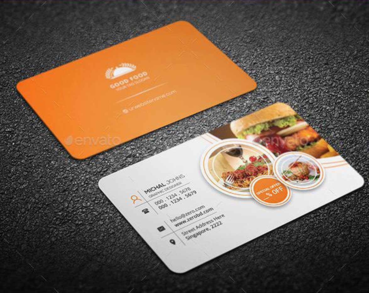 mẫu card visit nha hang