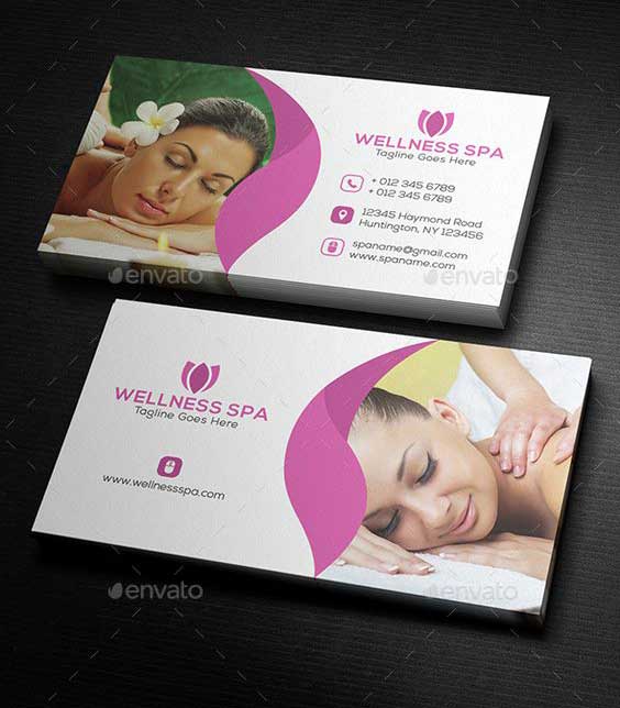 mẫu card visit spa 