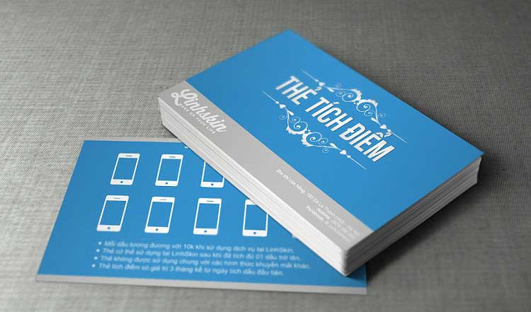 mẫu card visit thẻ tích điểm
