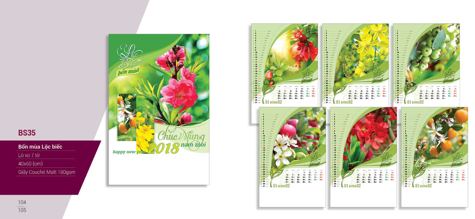 Lịch tết 2018 BS35