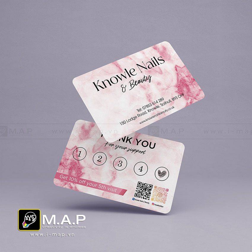 mẫu in card visit nail đẹp