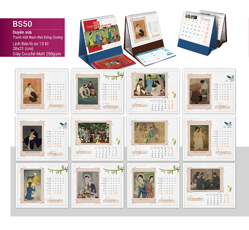 lịch bàn 2019 bs50