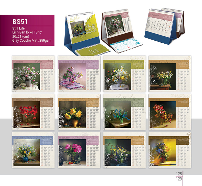 lịch bàn 2019 bs51