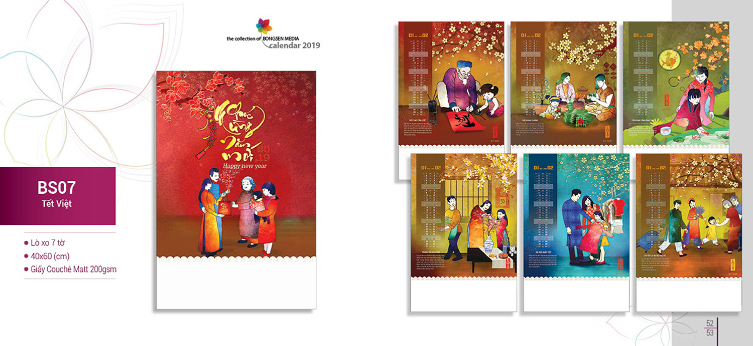 lịch lò xo 2019 bs07