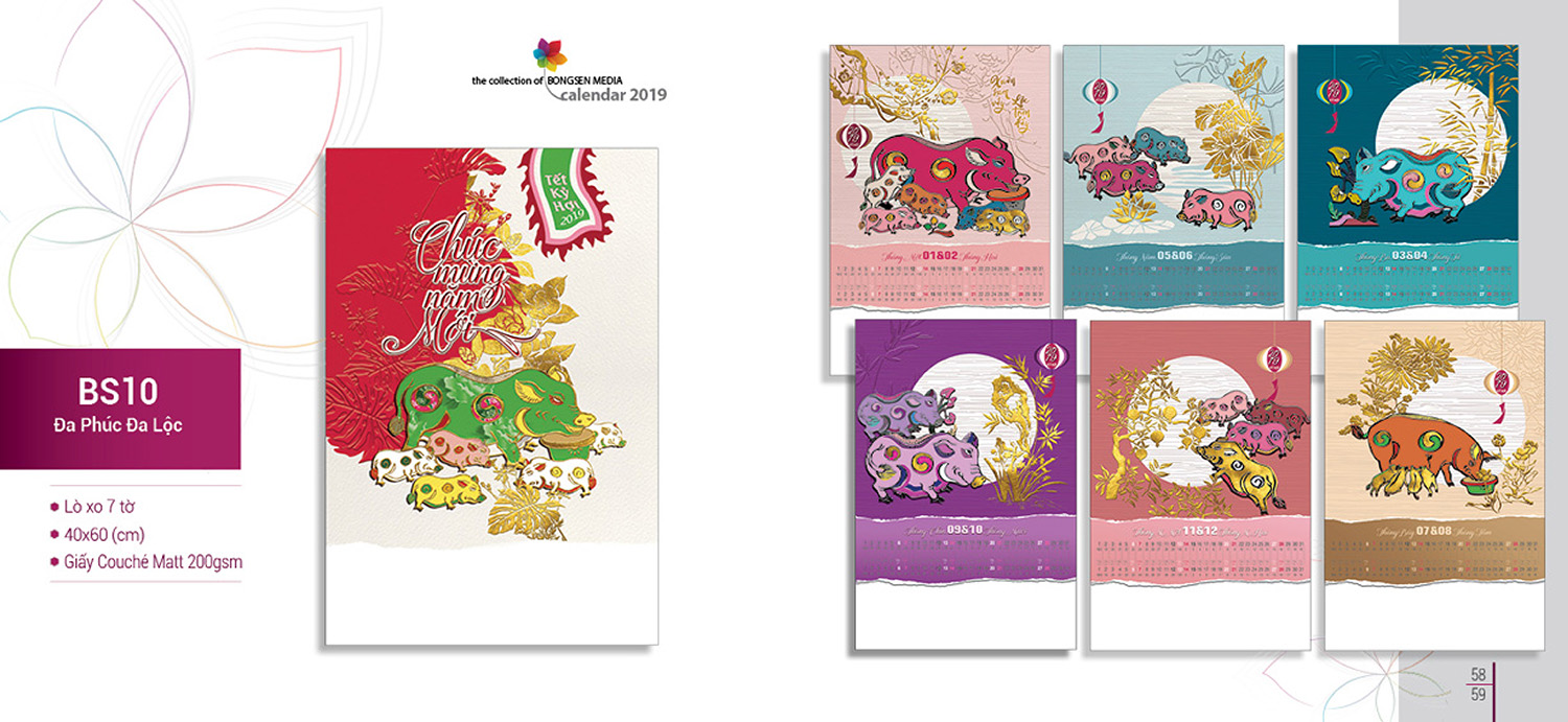 lịch lò xo 2019 bs10