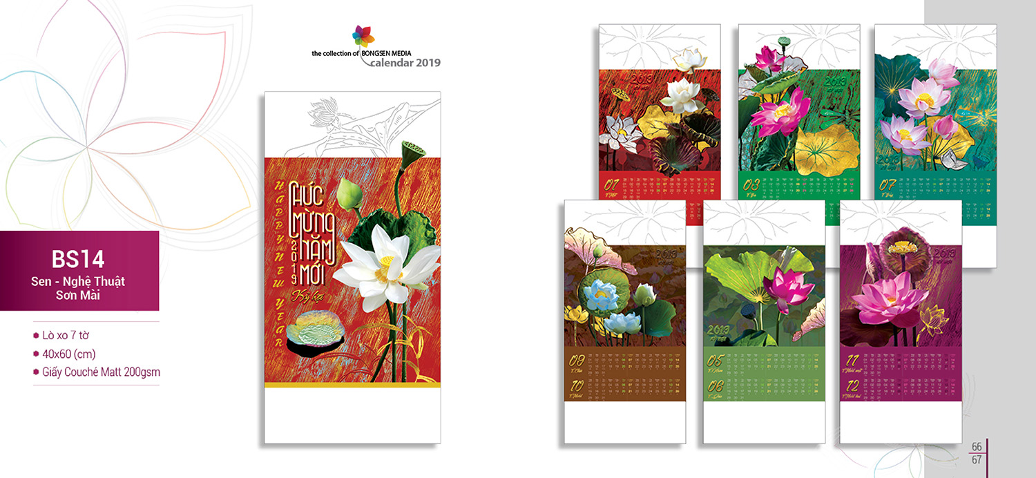 lịch lò xo 2019 bs14