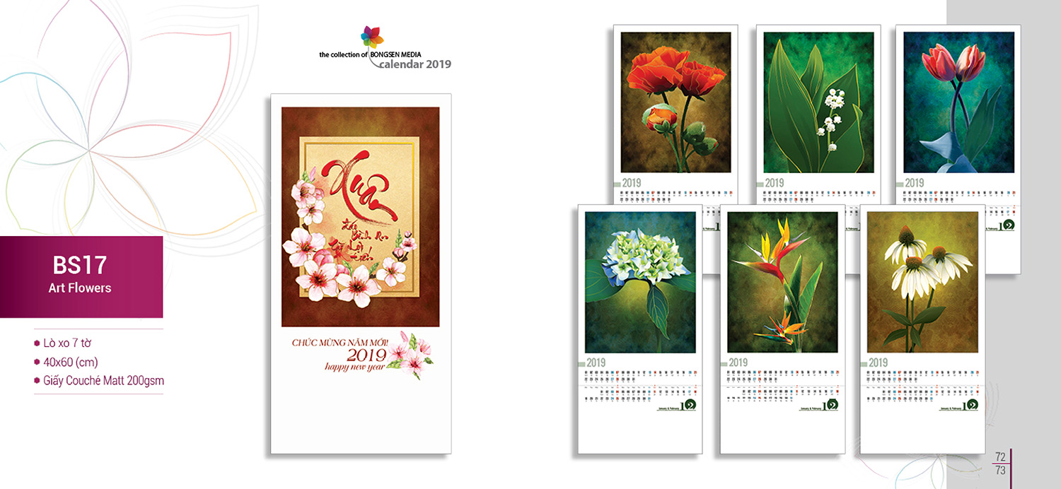 lịch lò xo 2019 bs17