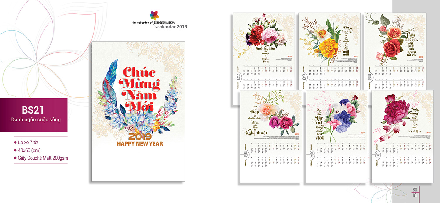 lịch lò xo 2019 bs21
