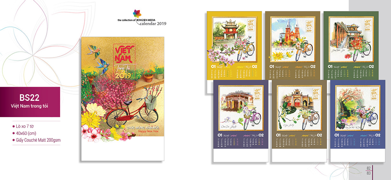lịch lò xo 2019 bs22