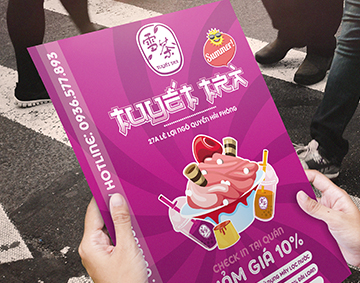 Thiết kế in tờ rơi trà sữa 